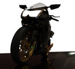 Prototipo moto Nera su sfondo scuro