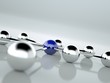 3d Rendering Netzwerk blau