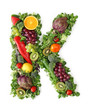 Fruit and vegetable alphabet - letter K Fruit and vegetable alphabet - letter K