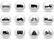 Glossy grey buttons Glossy grey buttons