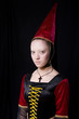 Medieval style portrait of a beautiful woman Medieval style portrait of a beautiful woman