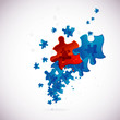 Abstract puzzle background, vector, eps10 Abstract puzzle background, vector, eps10