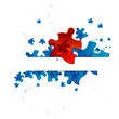 Abstract puzzle background, vector, eps10 Abstract puzzle background, vector, eps10