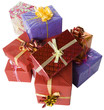 Many gift boxes