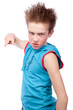 Aggressive teenager Aggressive teenager