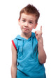 Preschooler in blue shirt Preschooler in blue shirt