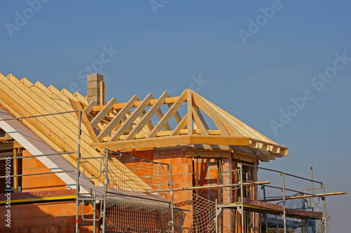 Foto: Dachkonstruktion mit Erker Dachkonstruktion mit Erker