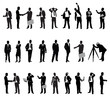 people silhouettes people silhouettes
