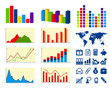 Business charts and icons