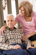 Photo: Senior Woman Caring For Sick Husband Senior Woman Caring For Sick Husband