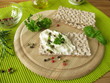 Ziegenfrischkäse auf Knäckebrot