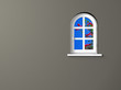 Bogenfenster dunkelgrau Bogenfenster dunkelgrau
