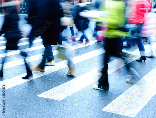 Photo: people on zebra crossing people on zebra crossing