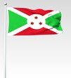 039 - Flagge von Burundi - Render