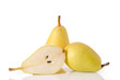 Fresh pears on white background Fresh pears on white background