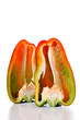 Red pepper on white background Red pepper on white background