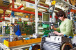 final assembly of electric motors by skilled industrial workers