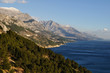 Adriatic coast and Kapela mountain range, Croatia
