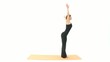Yoga Asana in sequence: Sun Salutation, Downward Facing Dog Yoga Asana in sequence: Sun Salutation, Downward Facing Dog