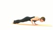 Yoga Asana in sequence: Plank, Upward Facing Dog, Backbend Yoga Asana in sequence: Plank, Upward Facing Dog, Backbend