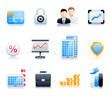 Business and finance icons Business and finance icons