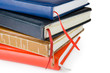 Closed colored Leather Notebooks