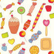 Seamless pattern with candies and sweets Seamless pattern with candies and sweets