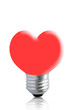 Lamp with a red heart