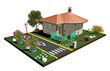 Casa con Bicicletta-House with Bike-3D