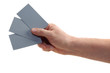 visit card in man's hand