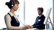 Video: HD: women working at a call centre HD: women working at a call centre