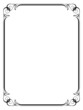 Vector calligraphy ornamental penmanship decorative frame