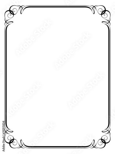 Vector: Vector calligraphy ornamental penmanship decorative frame Vector calligraphy ornamental penmanship decorative frame