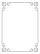 Vector floral ornamental decorative frame