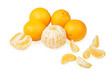 Group tangerines isolated on the white background Group tangerines isolated on the white background