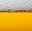 Closeup beer with foam. Macro.