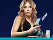 Foto: Woman give up in a card gambling match Woman give up in a card gambling match
