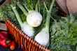Basket of Fennel and Lettuce Basket of Fennel and Lettuce