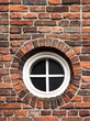 old wall and round window