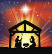 Vektor: Traditional Christian Christmas Nativity Scene Traditional Christian Christmas Nativity Scene