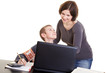 E-Learning mit Laptop in der Schule