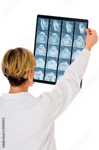 Photo: doctor who examines an x-ray NMR doctor who examines an x-ray NMR