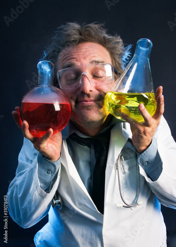 Photo: Scientist in love with his creation Scientist in love with his creation