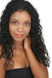 Beautiful brunette african woman