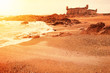 Medieval castle on a coast