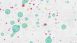 Circles and stars background with copy space at the end