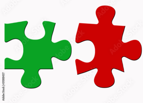 Illustration: Puzzleteile Puzzleteile