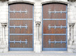 Two antique doors, Church of Our Lady, Bruges Two antique doors, Church of Our Lady, Bruges