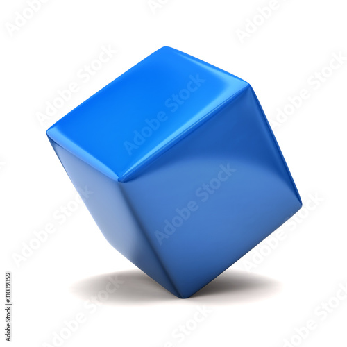 Illustration: Blue cube Blue cube