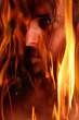 Flaming demon